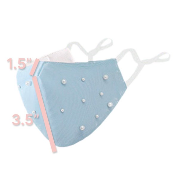 3 Pack Pastel Pearl and Velvet Mask - Picture 2 of 4